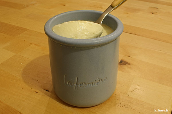 Consistance du yaourt à la vanille