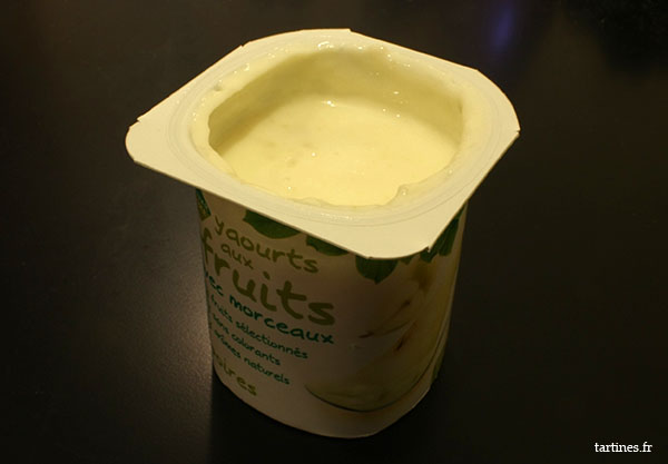 Pot de yaourt aux poires